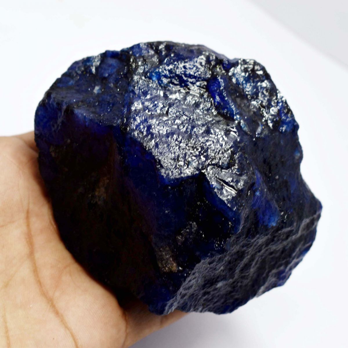Natural Sapphire Blue Rough Uncut Huge Size 2362.75 Ct CERTIFIED Loose Gemstone