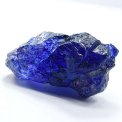 Natural Sapphire Blue Rough Uncut Huge Size 382.50 Ct CERTIFIED Loose Gemstone