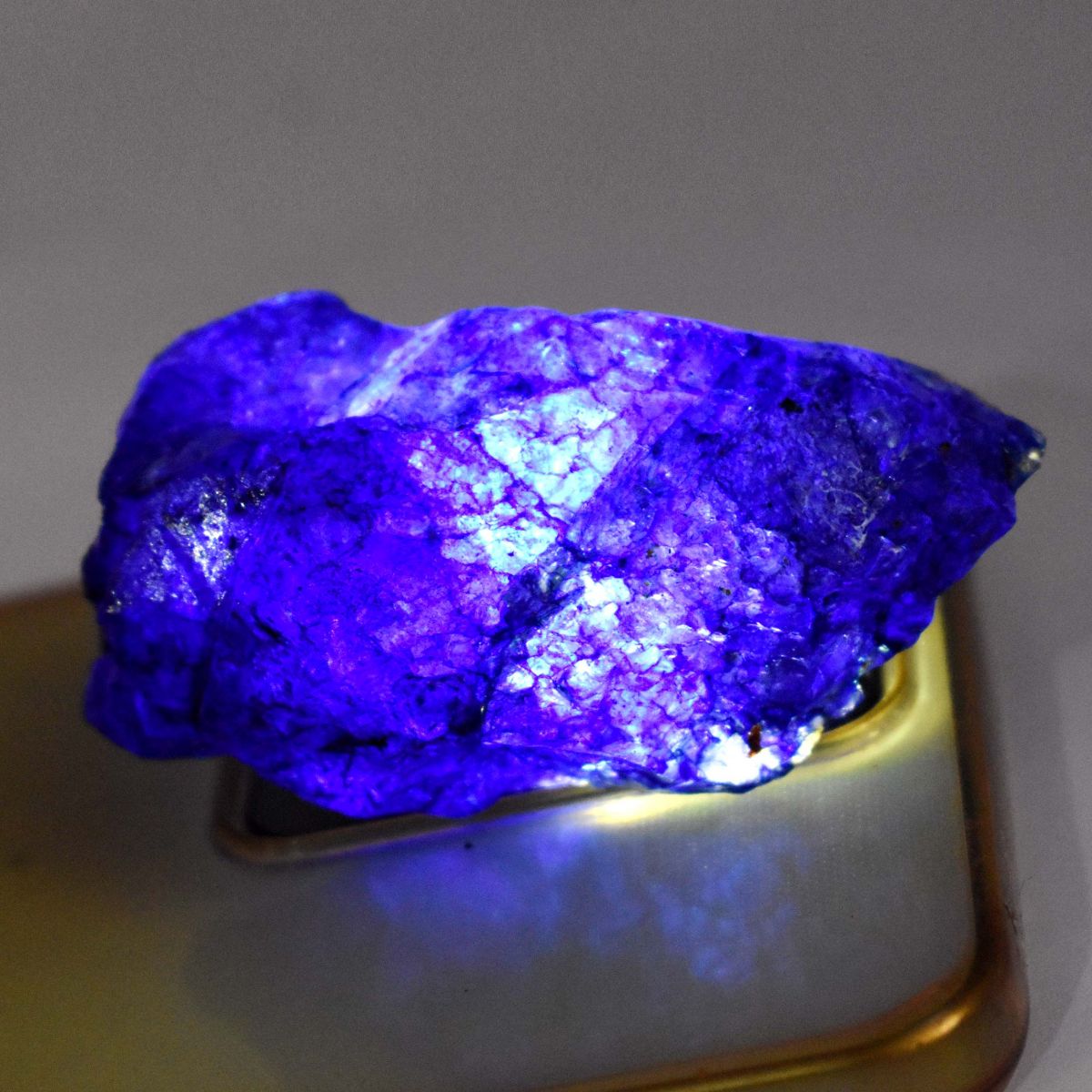 Natural Sapphire Blue Rough Uncut Huge Size 382.50 Ct CERTIFIED Loose Gemstone