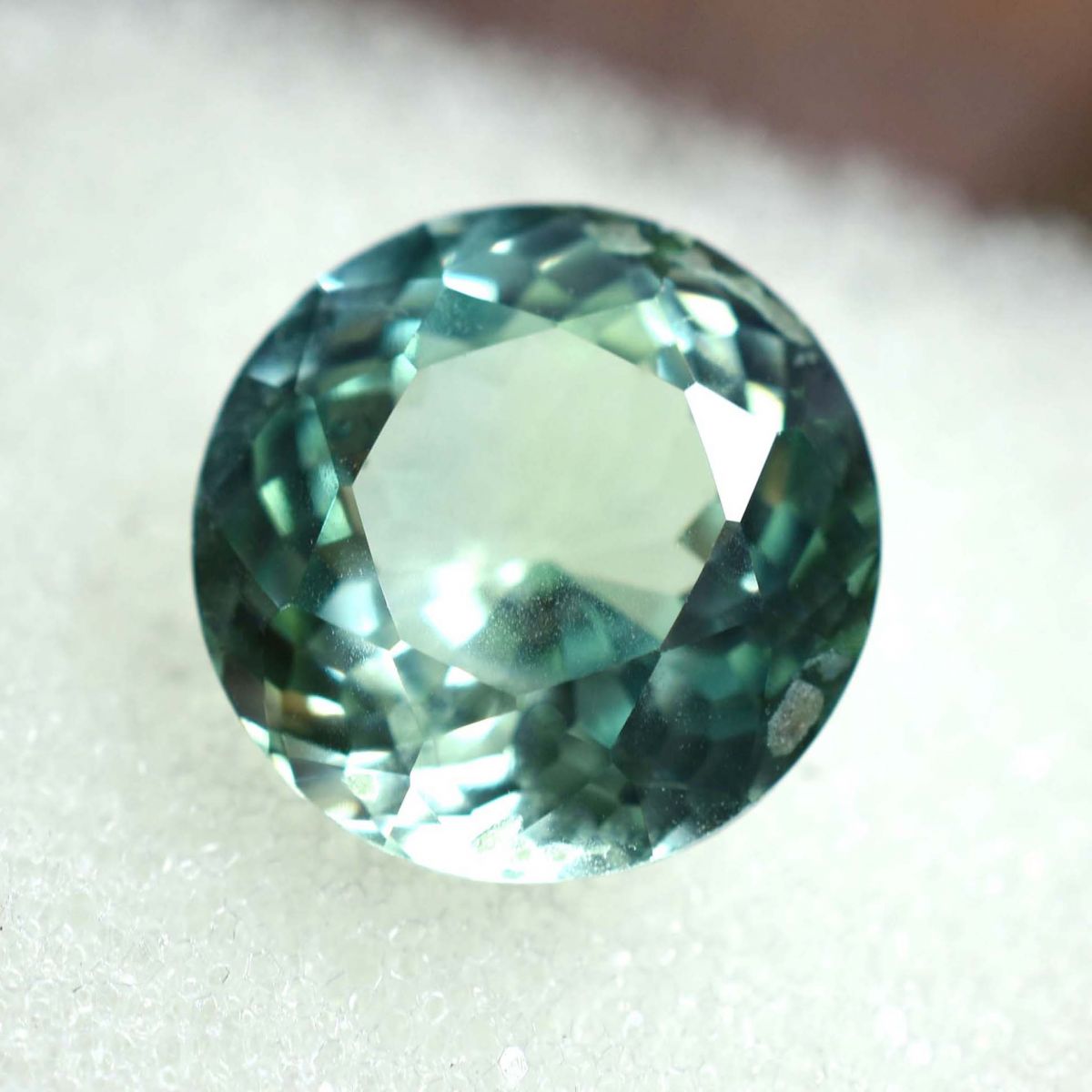 Natural Montana Sapphire Round Bluish Green 4.75 Ct CERTIFIED Loose Gemstone