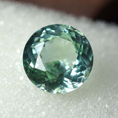 Natural Montana Sapphire Round Bluish Green 4.75 Ct CERTIFIED Loose Gemstone