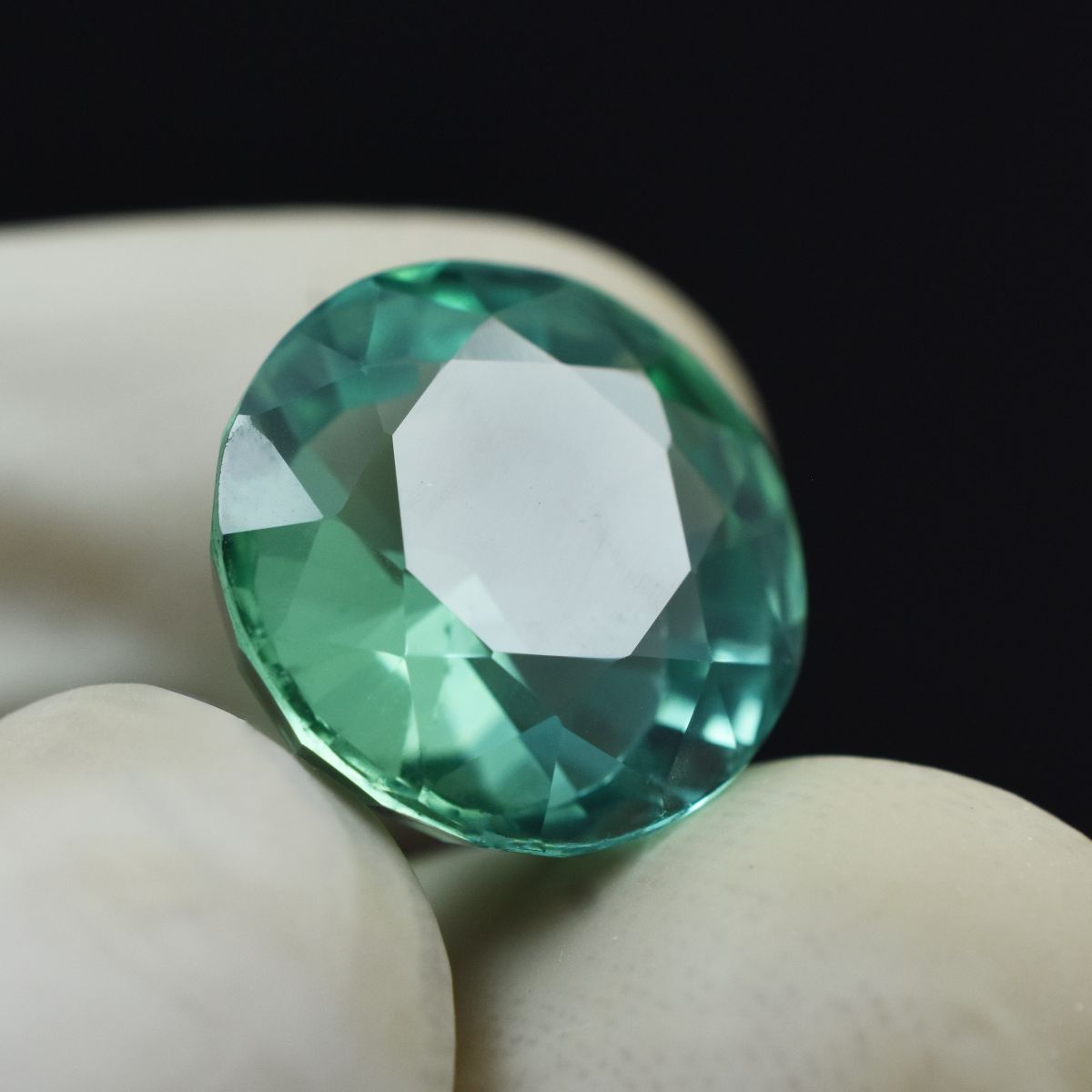 Natural Montana Sapphire Bluish Green 12.55Ct ROUND Cut CERTIFIED Loose Gemstone