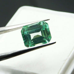 CERTIFIED Natural Loose Gemstone Earring Size Emerald Cut Montana Sapphire 3 Ct