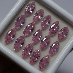 Pink Sapphire Color Marquise Cut 15 Pcs Natural CERTIFIED Loose Gemstone 7x5 mm