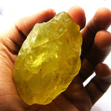 238.5 Ct Natural SAPPHIRE Huge Rough Earth Mined CERTIFIED Yellow Loose Gemstone