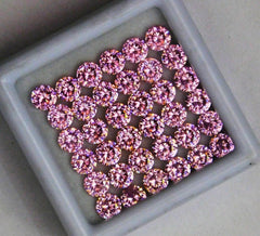 10.40 Ct SAPPHIRE Pink Round Shape Natural 5x5 mm CERTIFIED Loose Gemstone Lot