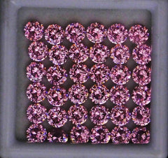 10.40 Ct SAPPHIRE Pink Round Shape Natural 5x5 mm CERTIFIED Loose Gemstone Lot