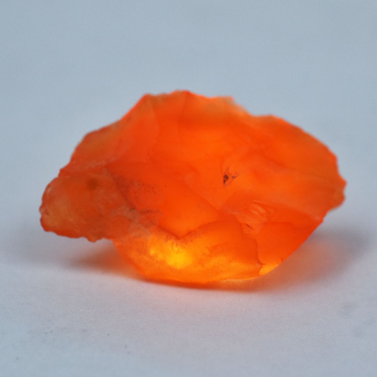 24.00 Ct CERTIFIED Natural Orange Sapphire Uncut Raw Rough Loose Gemstone