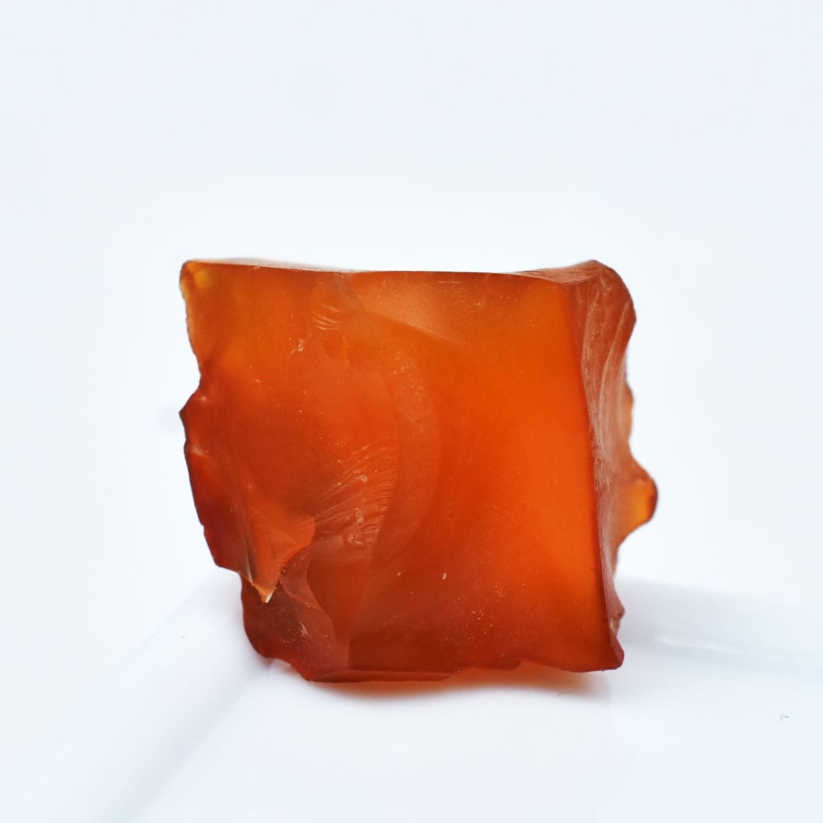 CERTIFIED 11.40 Ct Natural Orange Sapphire Uncut Raw Rough Loose Gemstone