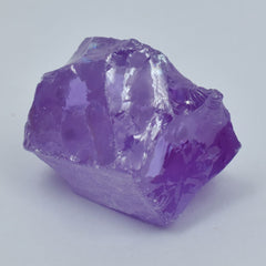 Uncut Raw Natural Purple 320 Ct Rough Sapphire CERTIFIED Loose Gemstone