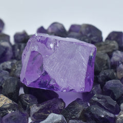 Uncut Raw Natural Purple 320 Ct Rough Sapphire CERTIFIED Loose Gemstone