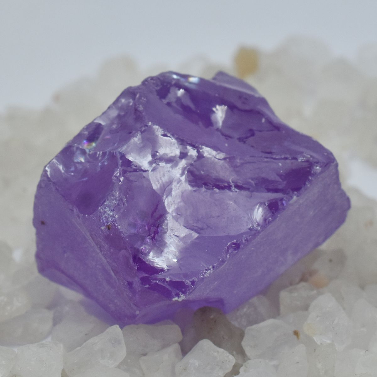 Uncut Raw Natural Purple 320 Ct Rough Sapphire CERTIFIED Loose Gemstone