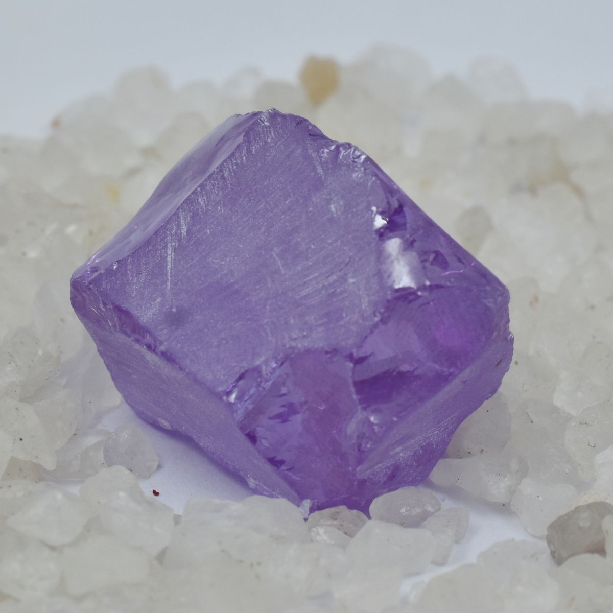 Uncut Raw Natural Purple 320 Ct Rough Sapphire CERTIFIED Loose Gemstone