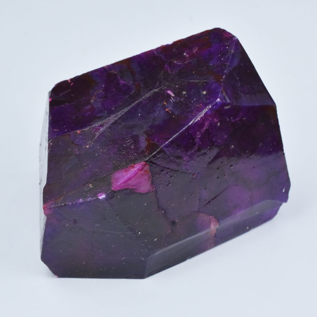 Huge Size Purple Sapphire Rough 555 Ct Natural Uncut CERTIFIED Loose Gemstone