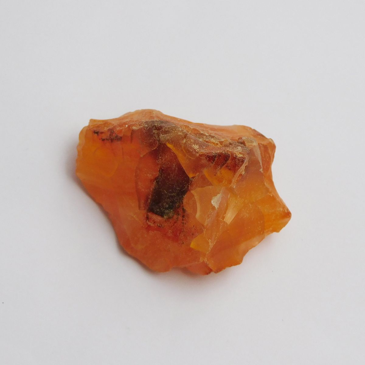 Orange Sapphire 91.6 Ct Earth Mined Natural Uncut Rough Loose Gemstone CERTIFIED