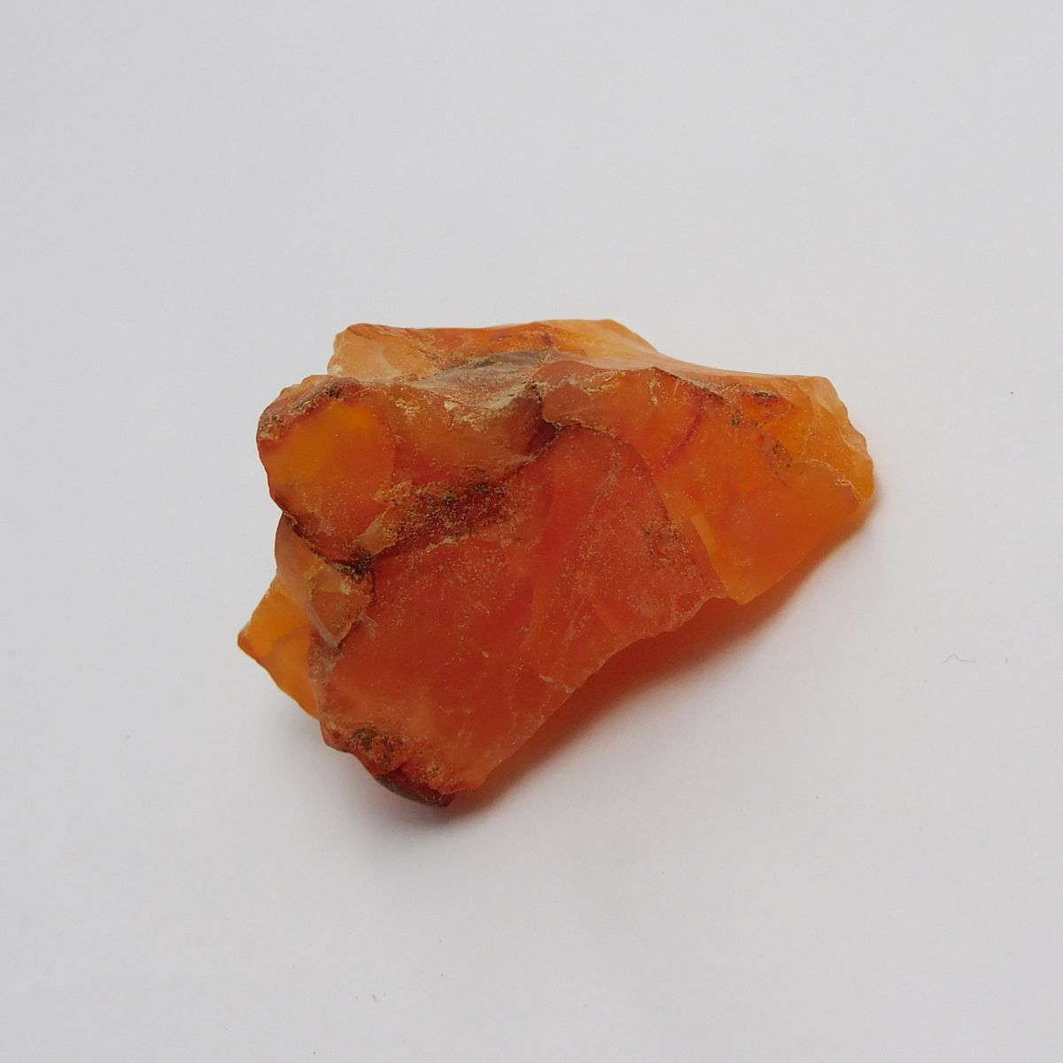 Orange Sapphire 91.6 Ct Earth Mined Natural Uncut Rough Loose Gemstone CERTIFIED