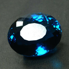 Teal Blue Sapphire 40.00 Ct Flawless Ceylon Oval Cut Loose Gemstone CERTIFIED