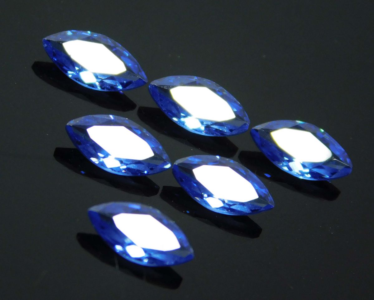 7x5 mm CERTIFIED Natural Blue Sapphire Marquise Cut Loose Gemstone Lot