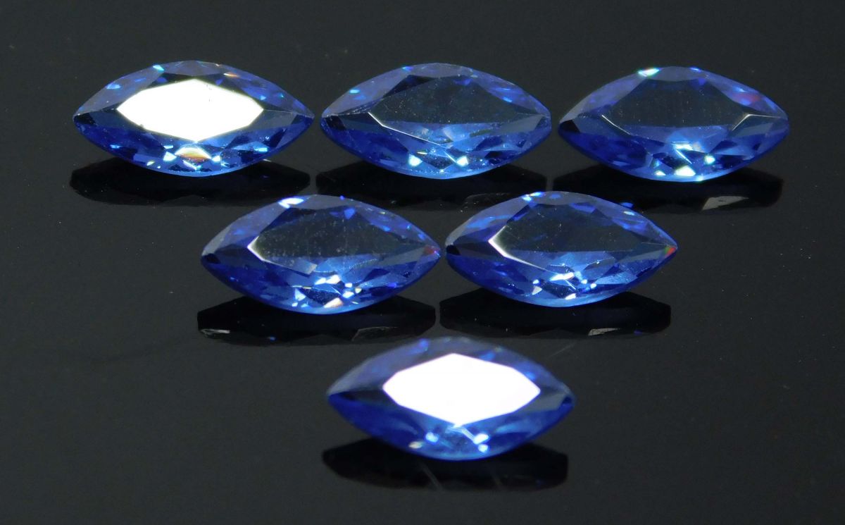 7x5 mm CERTIFIED Natural Blue Sapphire Marquise Cut Loose Gemstone Lot