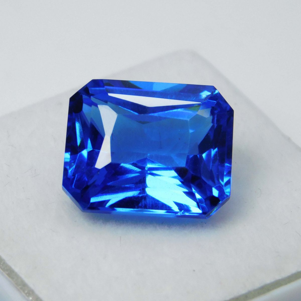 Natural Royal Blue Sapphire 10.45 Ct Emerald Cut CERTIFIED Loose Gemstone