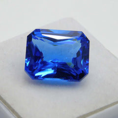 Natural Royal Blue Sapphire 10.45 Ct Emerald Cut CERTIFIED Loose Gemstone