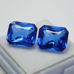 20.20 Carat CERTIFIED Loose Gemstone Loose Emerald Cut Natural Blue Sapphire