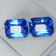 20.20 Carat CERTIFIED Loose Gemstone Loose Emerald Cut Natural Blue Sapphire