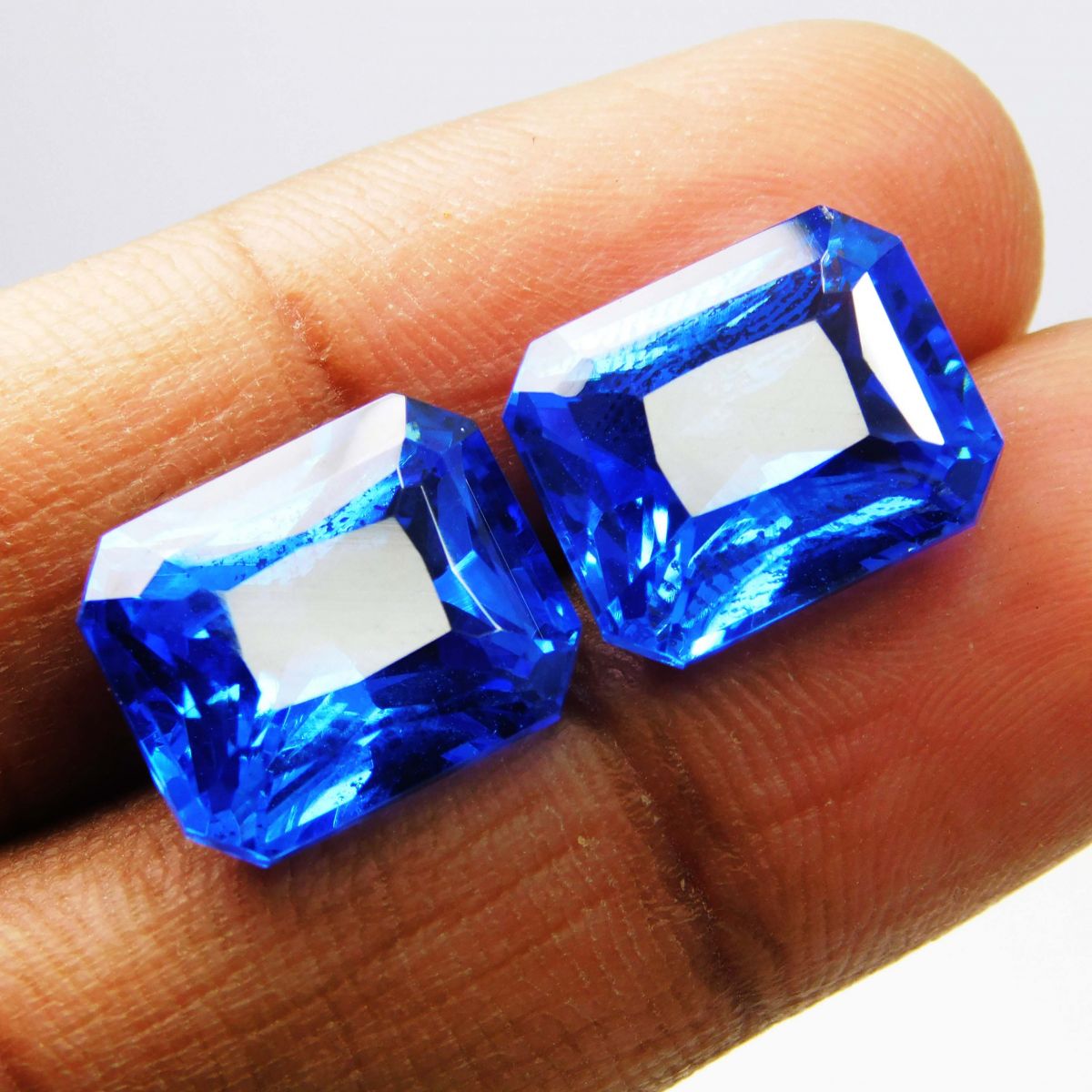 20.20 Carat CERTIFIED Loose Gemstone Loose Emerald Cut Natural Blue Sapphire