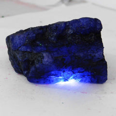 505 Ct Natural Blue Sapphire Earth Mined Huge Rough Loose Gemstone CERTIFIED