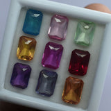 Untreated Sapphire Emerald Cut CERTIFIED Gemstone Lot