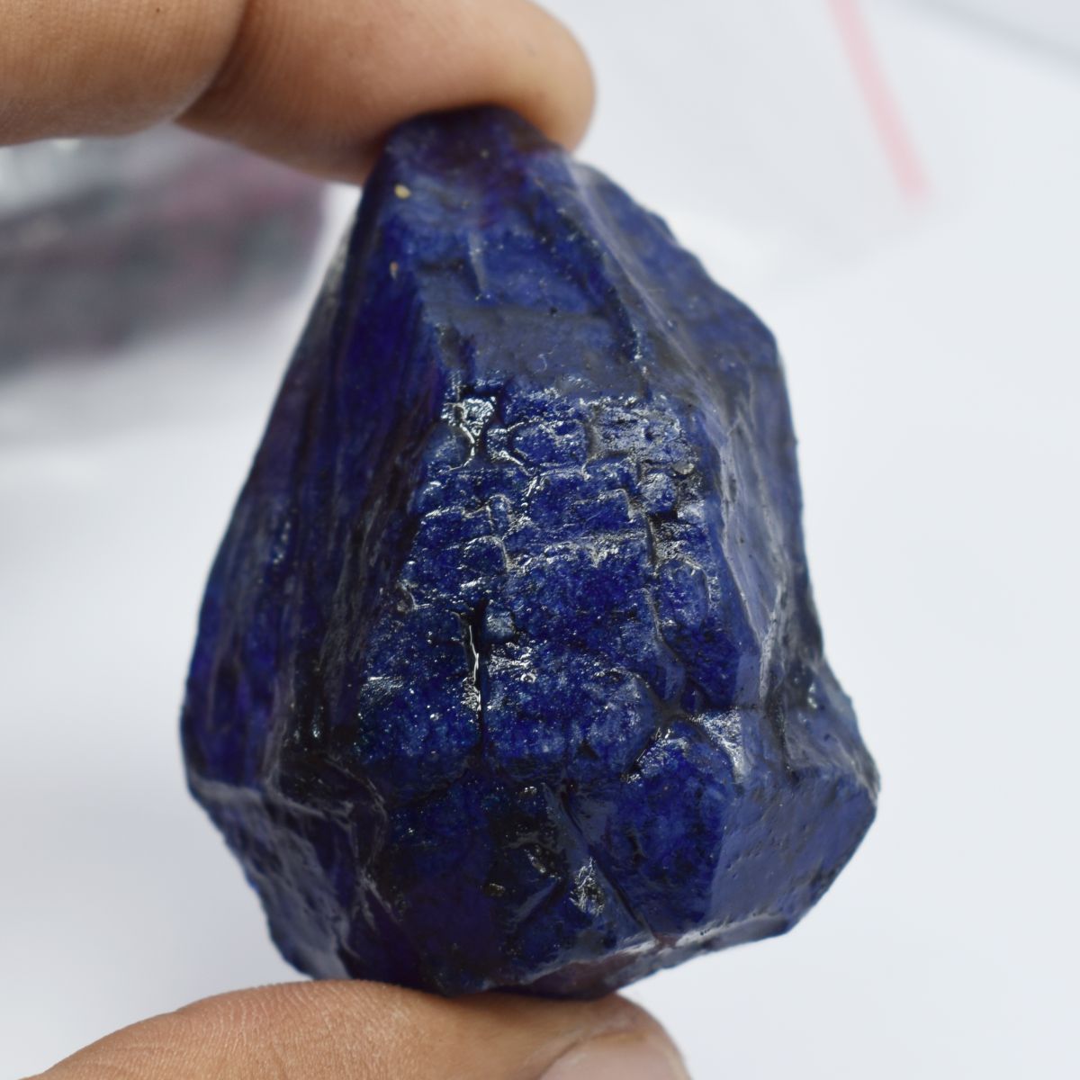 Blue Sapphire Dyed Rough Huge Size 279.65 Ct Natural CERTIFIED Loose Gemstone