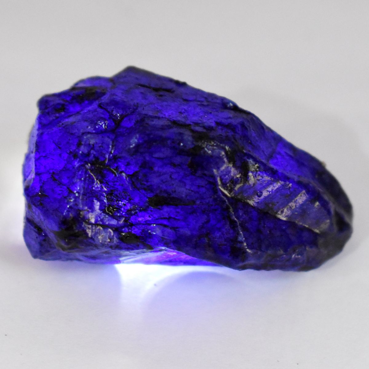 Blue Sapphire Dyed Rough Huge Size 279.65 Ct Natural CERTIFIED Loose Gemstone