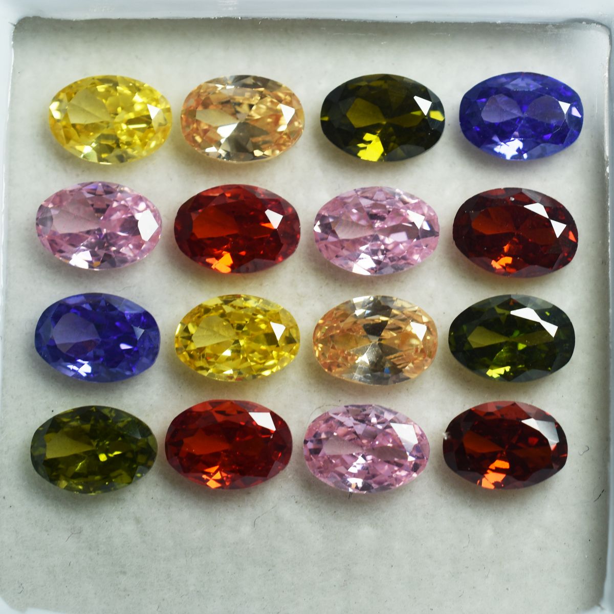 21 Pcs Oval Cut 7x5 MM Lot Mix Color Sapphire CERTIFIED Natural Gemstone