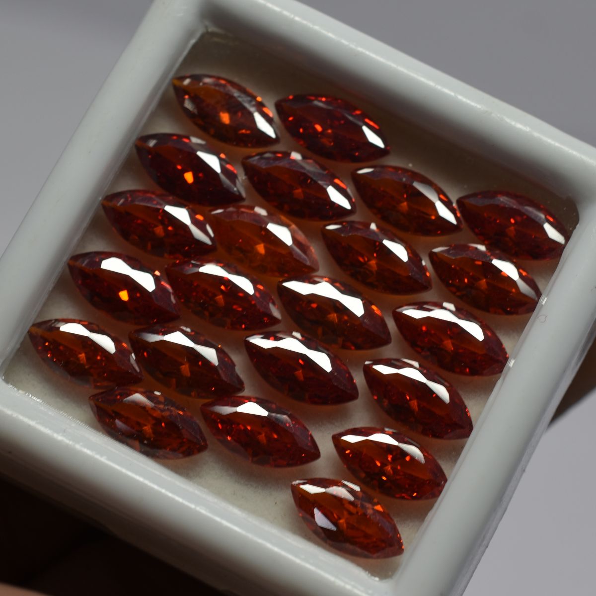 Marquise Cut CERTIFIED Natural Sapphire Orange Color Gemstone 9 Pcs 10x5 MM Lot