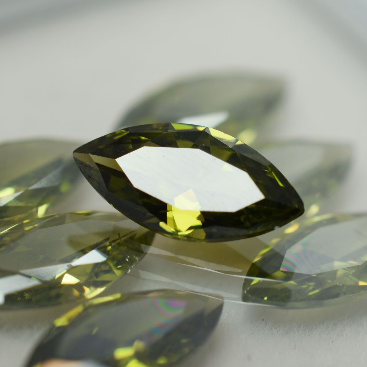9 Pcs Natural CERTIFIED Untreated Sapphire Marquise Cut Green 7x5 mm Gemstone
