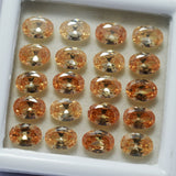 7x5 mm CERTIFIED Oval Cut 9 Pcs Stunning Natural Sapphire Champagne Gemstone