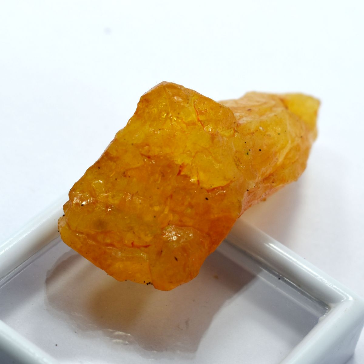 Earth Mined Rough 103.3 Ct Dyed Natural Yellow Sapphire Loose Gemstone CERTIFIED