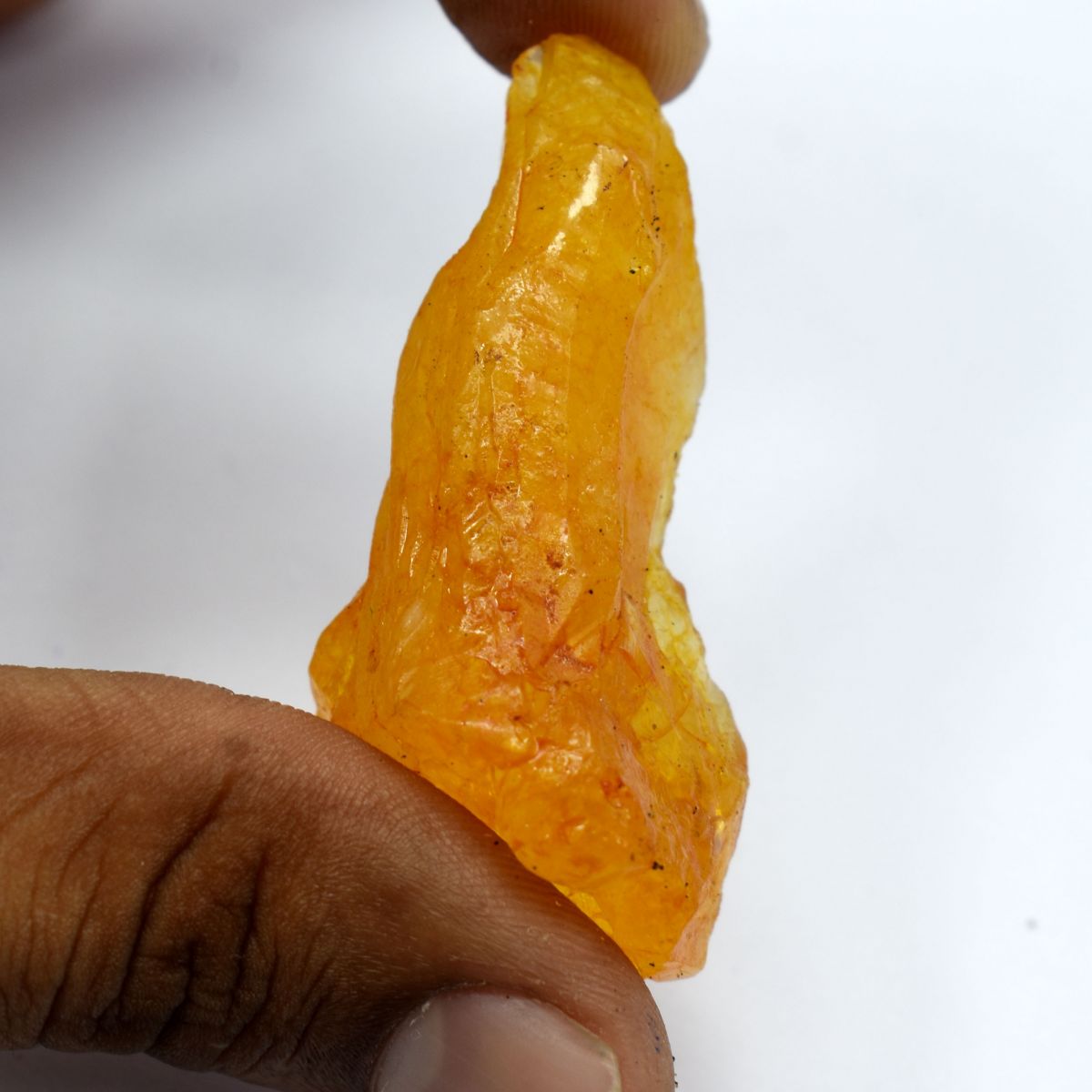 Earth Mined Rough 103.3 Ct Dyed Natural Yellow Sapphire Loose Gemstone CERTIFIED