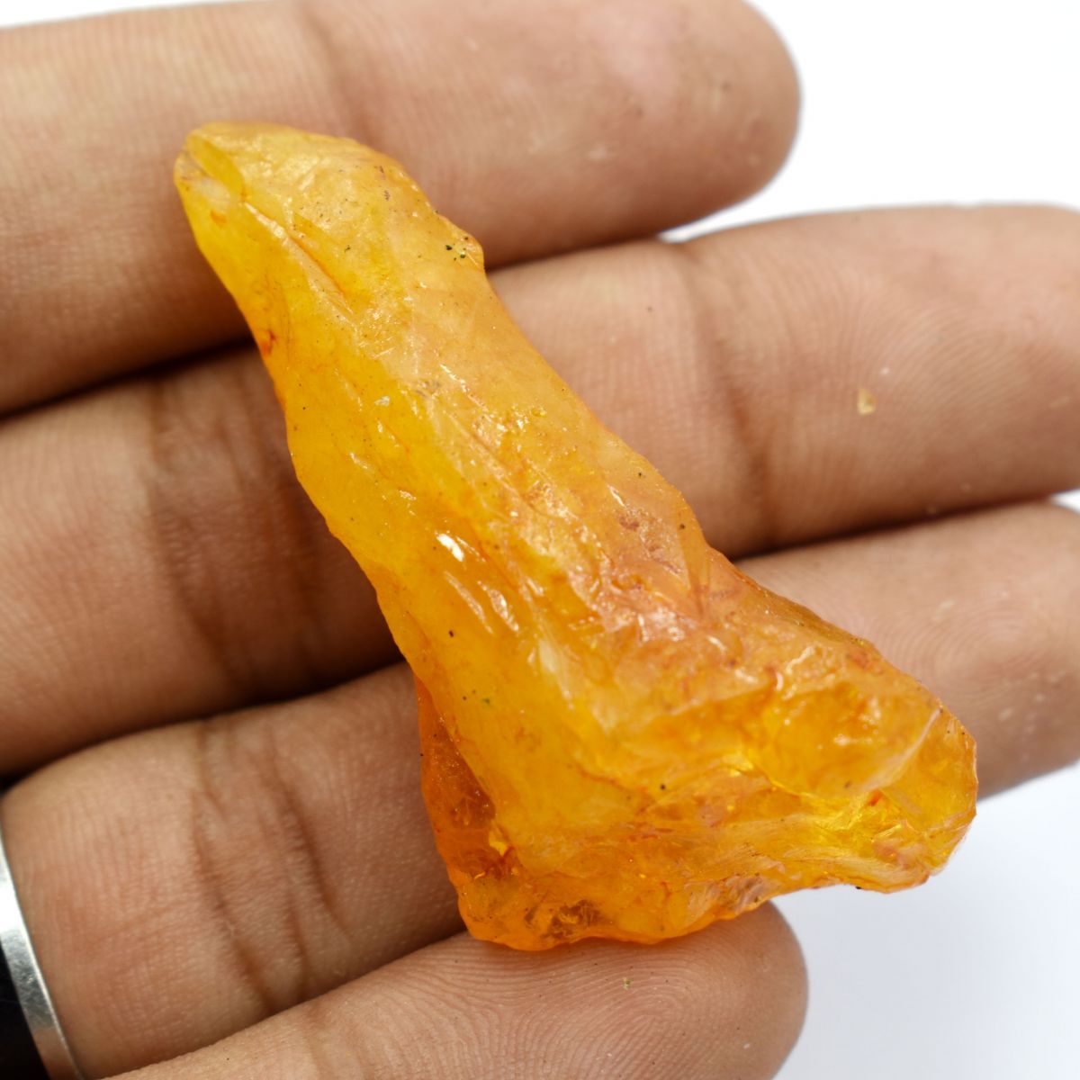 Earth Mined Rough 103.3 Ct Dyed Natural Yellow Sapphire Loose Gemstone CERTIFIED