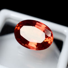 8.55 Ct Ceylon Orange Natural Sapphire Rare Loose Gemstone CERTIFIED Oval Cut