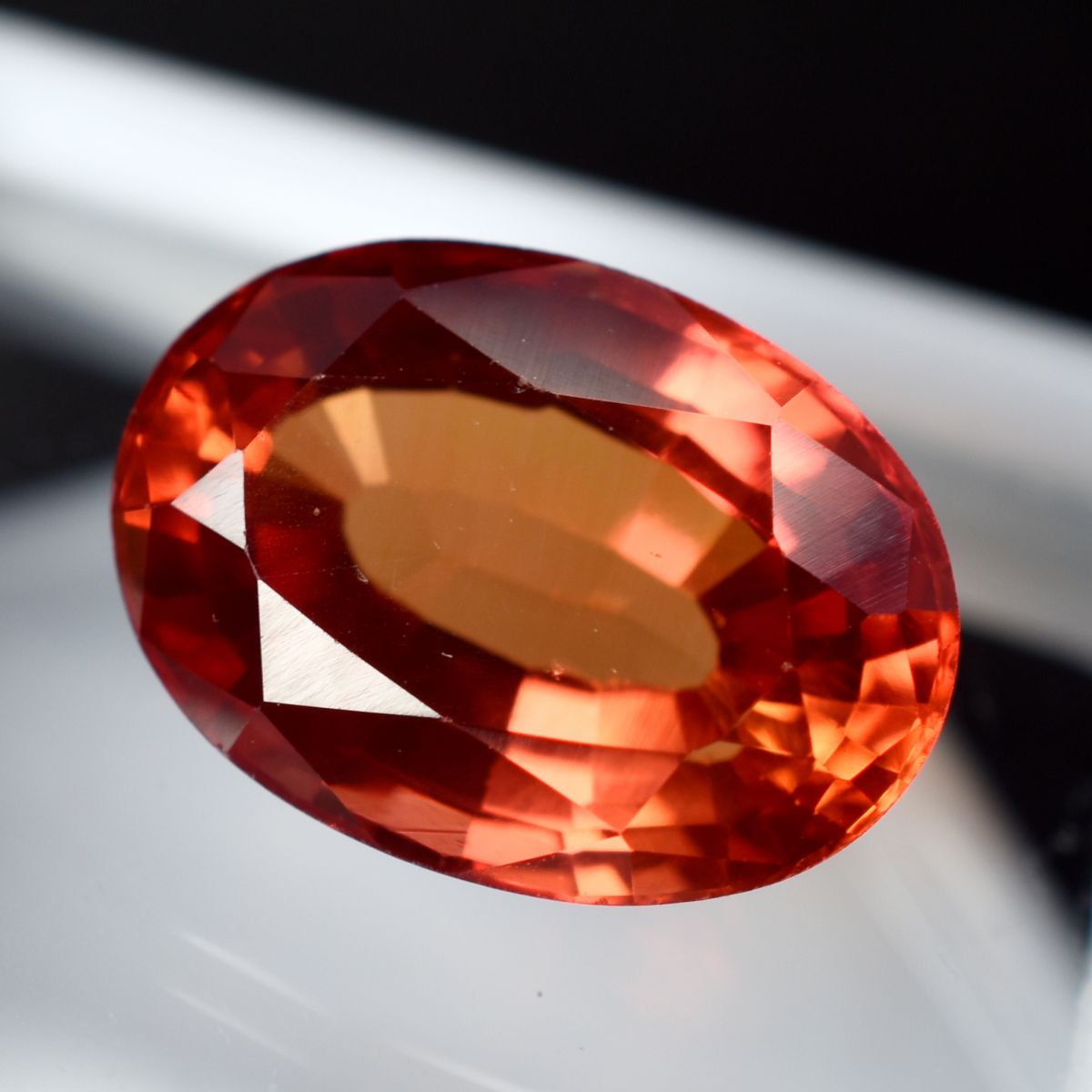 8.55 Ct Ceylon Orange Natural Sapphire Rare Loose Gemstone CERTIFIED Oval Cut