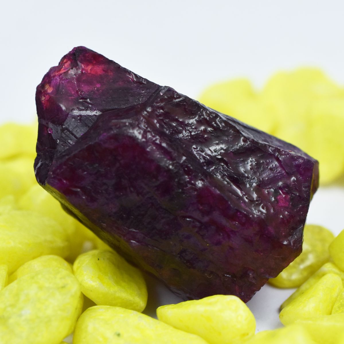 CERTIFIED Loose Gemstone 207.55 Ct Natural Purple Uncut Raw Sapphire Rough