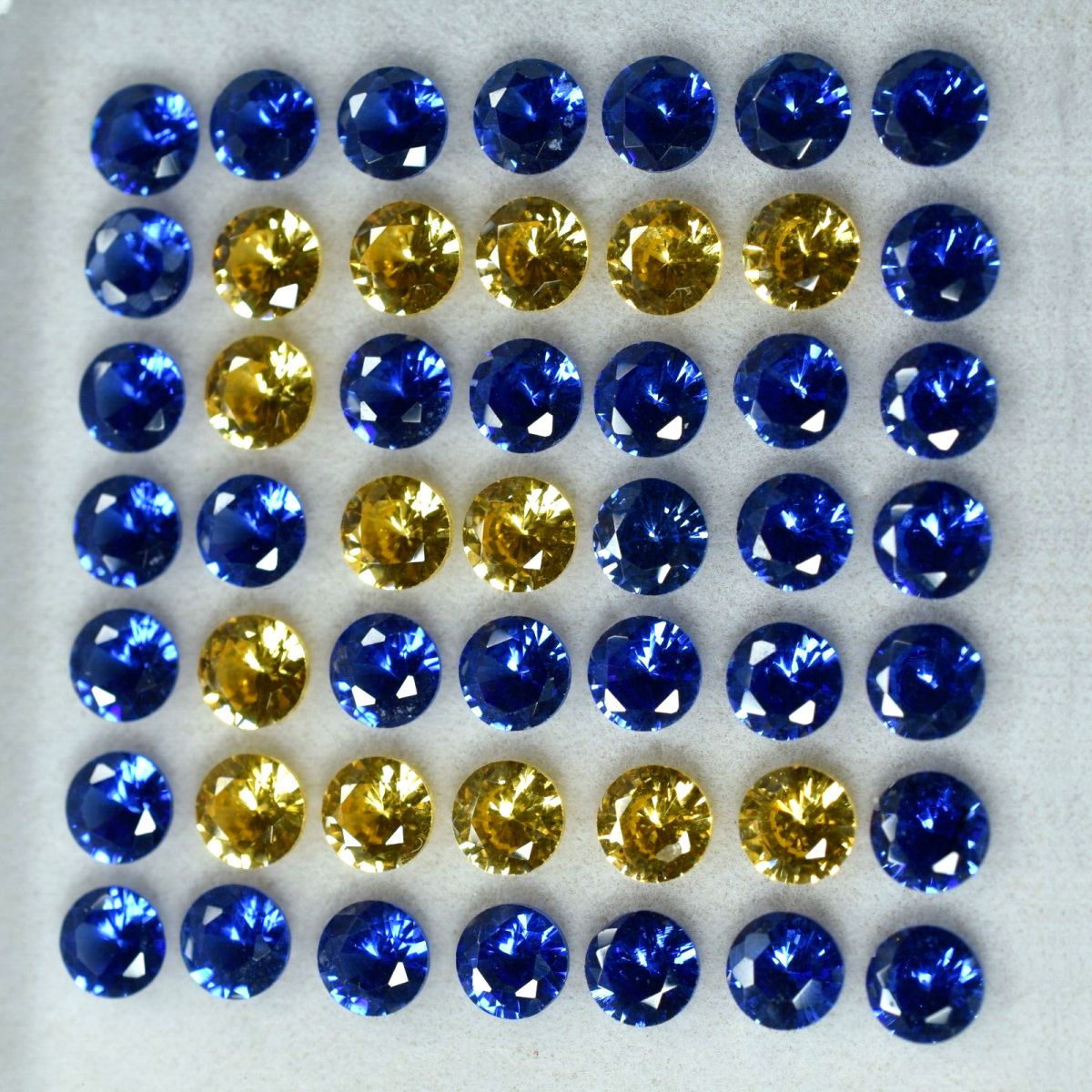 10 Pcs 5x5 MM Natural Sapphire Mix Color Round Lot CERTIFIED Gemstone