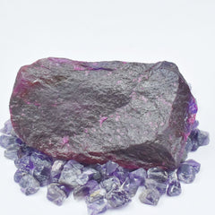 Purple Sapphire Natural 849.85 Ct Uncut Raw Rough Loose Gemstone CERTIFIED