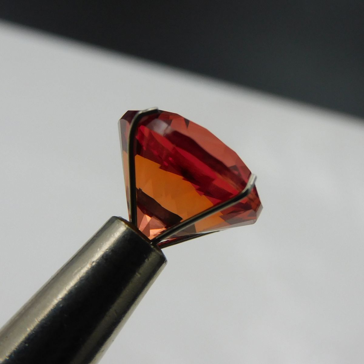 Stunning 7.60 Ct Round Cut Natural Orange Sapphire CERTIFIED Loose Gemstone