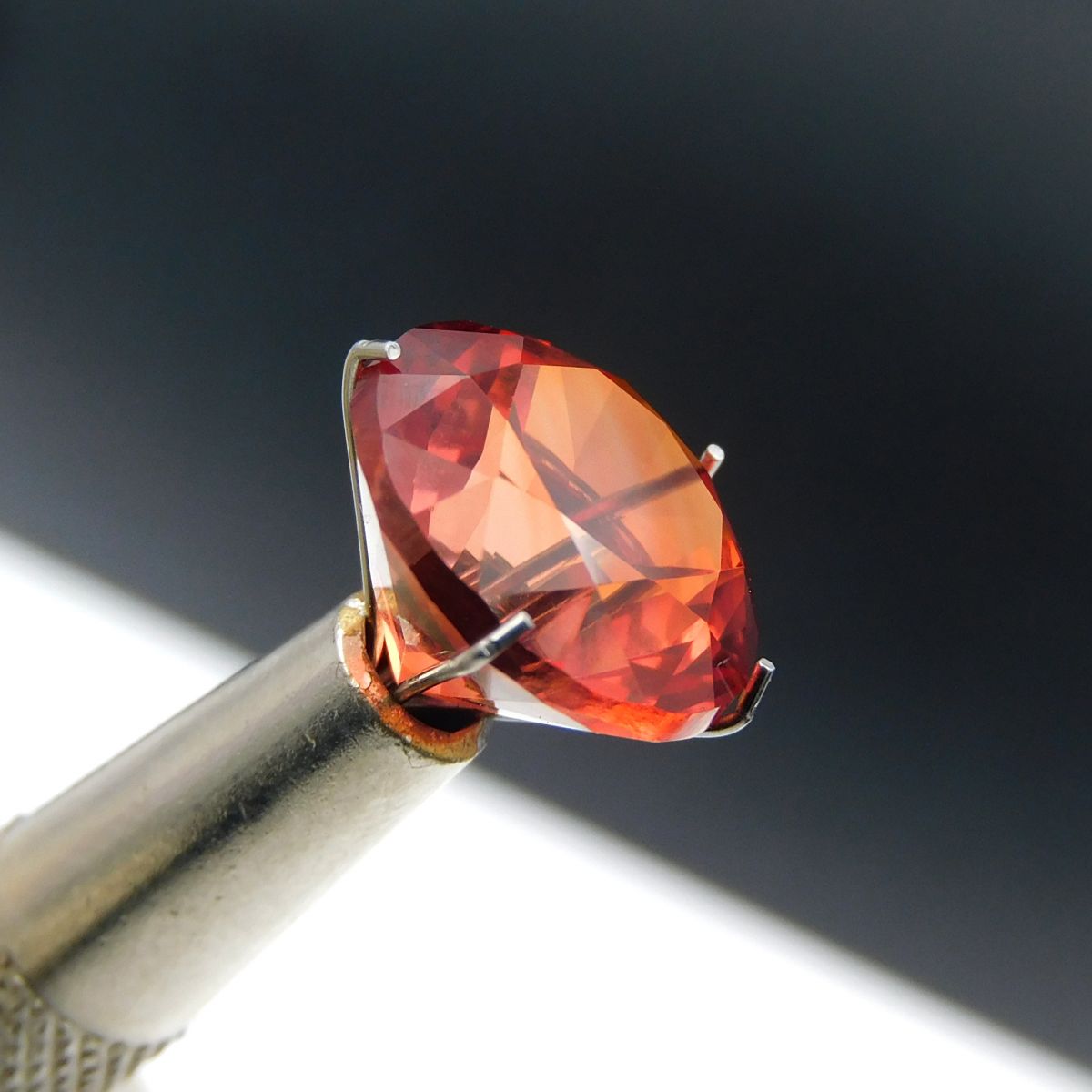 Stunning 7.60 Ct Round Cut Natural Orange Sapphire CERTIFIED Loose Gemstone