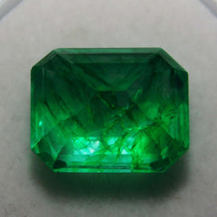 5.10 Ct Natural CERTIFIED Loose Gemstone Emerald Emerald Cut Green Colombian