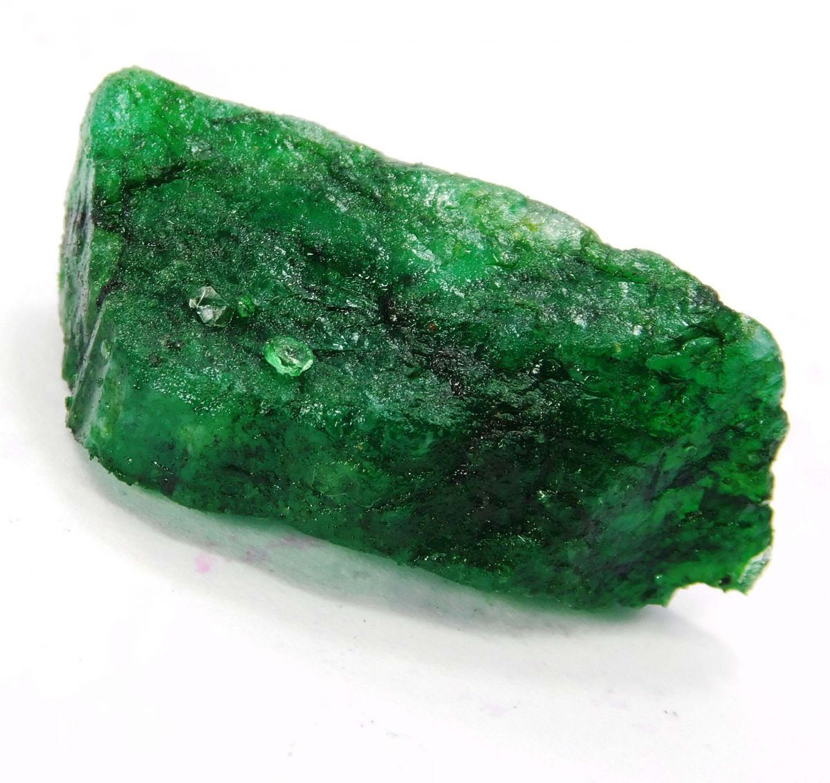 Natural Emerald Green CERTIFIED 40 Ct Loose Gemstone Huge Rough Earth Mined