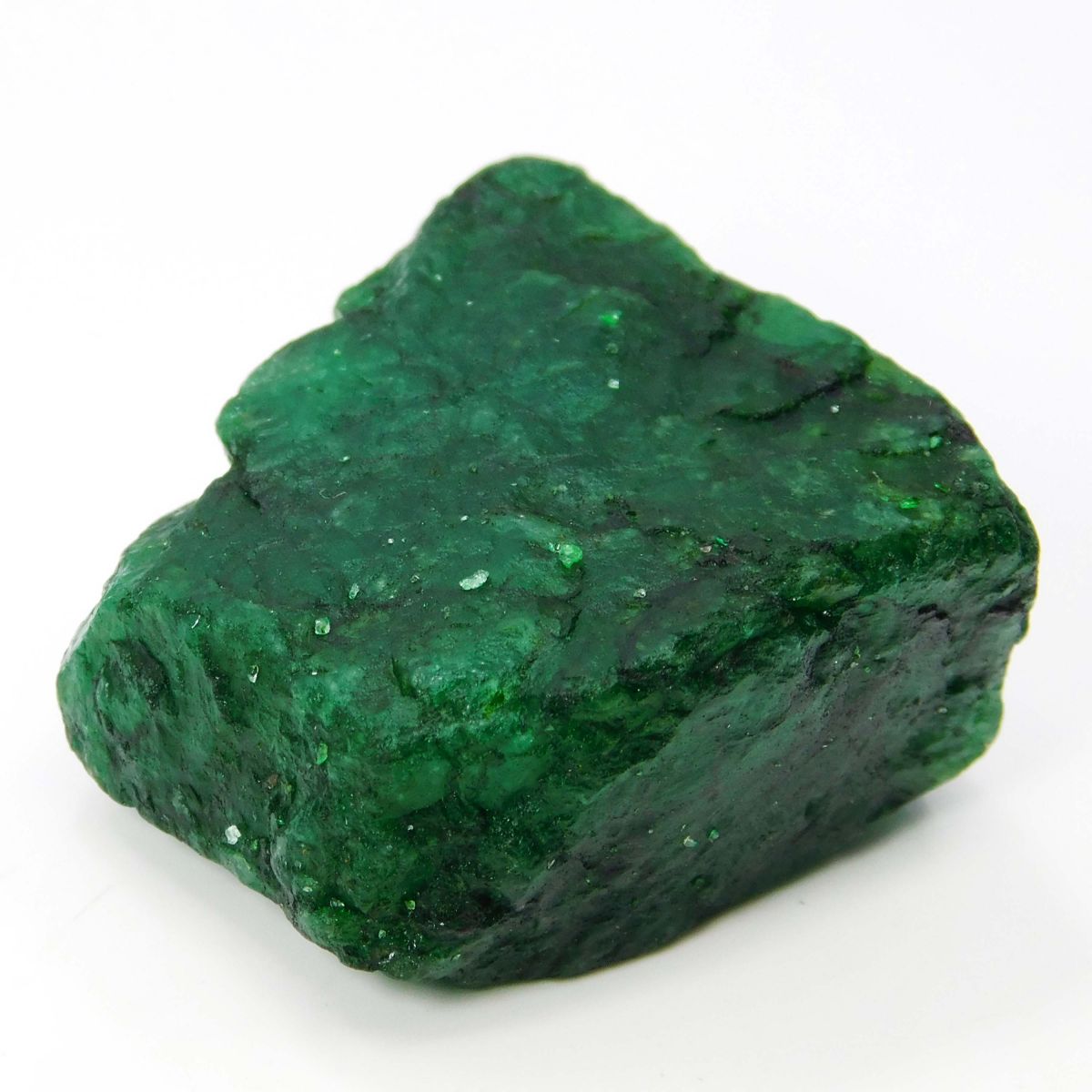 183 Ct Earth Mined Green Natural Emerald Huge Rough CERTIFIED Loose Gemstone