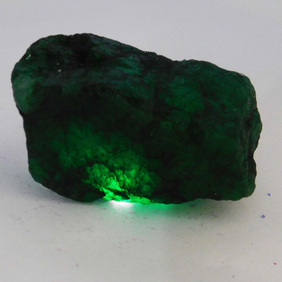 Huge Rough Earth Mined 450 Ct Natural Emerald Green Loose Gemstone CERTIFIED